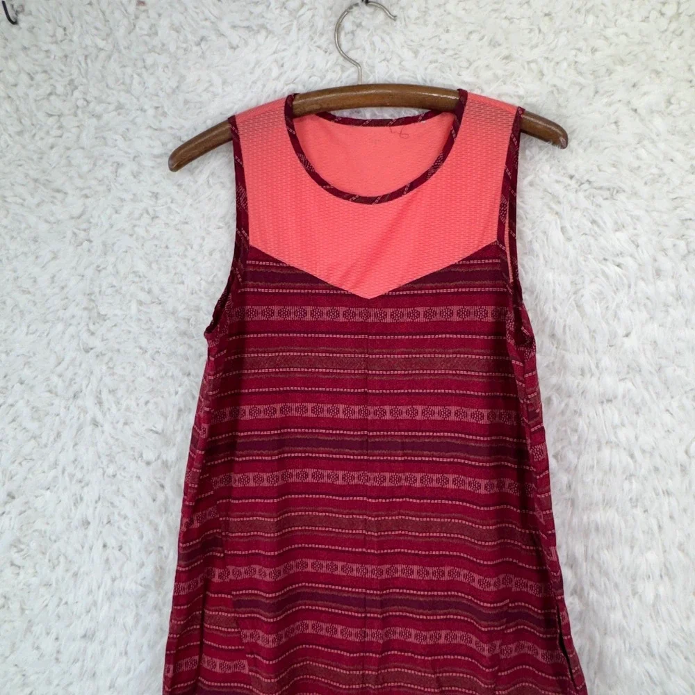 Toad & Co Sunkissed Swing Dress Womens S red orange‎ Striped Athletic Outdoor